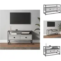 vidaXL Armoire TV Gris Sonoma 80x35x45 cm Bois composite - Meuble TV
