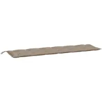 vidaXL Coussin pour banc de jardin Taupe 200x50x7 cm Tissu Oxford