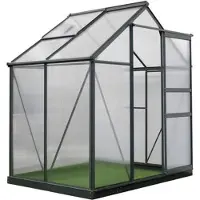 Westmann Serre aluminium Flora 64 Anthracite 132x192x202 cm