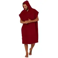 Ocean & Earth Priority Lightweight Hooded Poncho Rouge