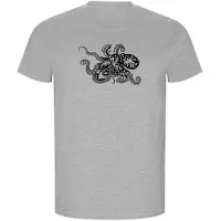 Kruskis Psychedelic Octopus Eco Short Sleeve T-shirt Gris 3XL Homme