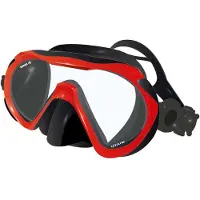 BEUCHAT 1dive Silicone Diving Mask Rouge