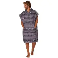 Ocean & Earth Digital Hooded Poncho Violet