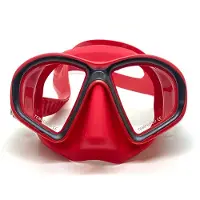 Spetton Matt Silicone Spearfishing Mask Rouge