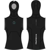SCUBAPRO Everflex Yulex 5/3 Mm Hooded Thermal Vest Noir L Homme