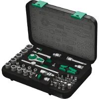 Wera 8100 Sa 2 Zyklop Speed Set 1/4 Drive Ratchet Argenté