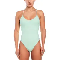 Nike Retro Flow Swimsuit Vert L Femme