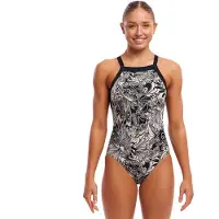 Funkita Sky Hi Swimsuit Blanc,Noir AUS 8 Femme