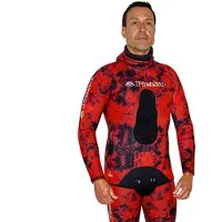 Picasso Camo Blood 7 Mm Spearfishing Jacket Rouge M Homme