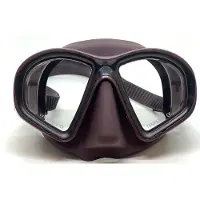 Spetton Matt Silicone Spearfishing Mask Marron
