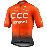 Giant Ccc Team Etxeondo Short Sleeve Jersey Orange M Homme