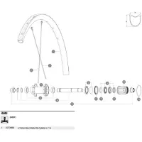 Mavic Jante Arrière Ksyrium Pro Carbon Sl Tubular 19