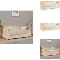 vidaXL Lit de jour 75x190 cm Pin massif - Lits et sommiers