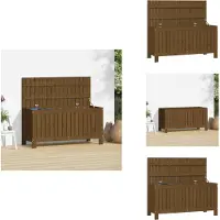 vidaXL Coffre de jardin brun miel 108x42,5x54 cm Pin massif - Coffres de jardin