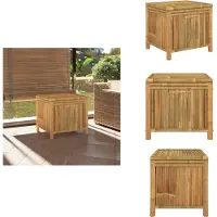 vidaXL Coffre de jardin 60 x 52 x 55 cm en bambou - Coffres de jardin