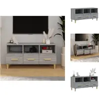 vidaXL Armoire TV Gris Sonoma 102x36x50 cm Bois composite - Meuble TV