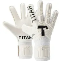 T1tan Classic 1.0 Junior Goalkeeper Gloves With Finger Protection Blanc 6 Enfants