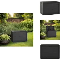 vidaXL Coffre de jardin Anthracite 78x44x55 cm - Coffres de jardin
