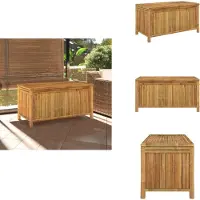 vidaXL Coffre de jardin 110x52x55 cm Bambou - Coffres de jardin