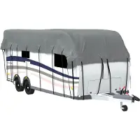 vidaXL Bâche de toit pour caravane Gris 700x300 cm Non tissé