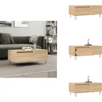 vidaXL Table basse Chêne Sonoma 90x50x36,5 cm Bois composite - Tables basses