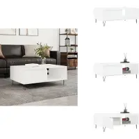 vidaXL Table basse blanche 90x60x35 cm Bois composite - Tables basses