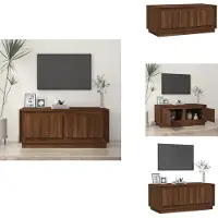vidaXL Table basse marron aspect chêne 102x50x44 cm Bois composite - Tables basses