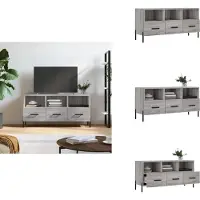 vidaXL Armoire TV Gris Sonoma 102x36x50 cm Bois composite - Meuble TV