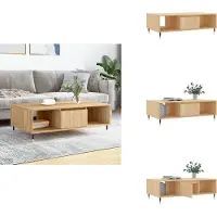 vidaXL Table basse Chêne Sonoma 104x60x35 cm Bois composite - Tables basses