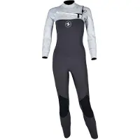 Aqua Lung Xscape Cz 4/3/2 Mm Woman Diving Wetsuit Gris L Femme