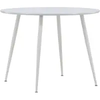 Ebuy24 Plaza table de salle à manger Ø100 cm gris.