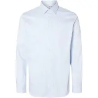 Selected Chemise bleu clair / blanc