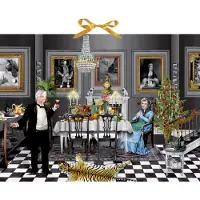Coppenrath Verlag Calendrier de l'Avent sous forme de petits mots - Christmas Dinner for One