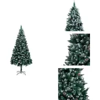 vidaXL Sapin de Noël artificiel avec cônes et neige 240 cm - Sapins de Noël
