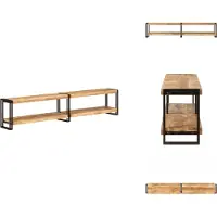 vidaXL Meuble TV 200 x 30 x 40 cm en bois massif de manguier - Meuble TV