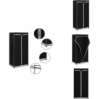 vidaXL Armoire à vêtements noire 75×50×160 cm - Armoires à vêtements