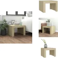 vidaXL Table basse Chêne Sonoma 50x50x35 cm Bois composite - Tables basses