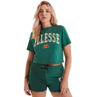 Ellesse Mondo Cropped Short Sleeve T-shirt Vert S Femme