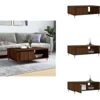vidaXL Table basse marron imitation chêne 90x60x35 cm Bois composite - Tables basses