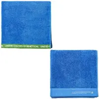 Benetton 90x150 Cm Towel 2 Units Bleu