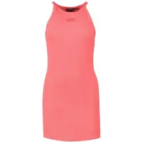 Superdry pour femme. W8011595A Robe rose à canaux brodés (XL), Casuel, Sans manches / bretelles, Le coton biologique, Durable