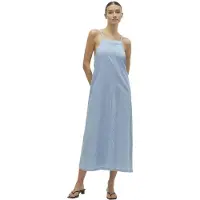 Vero Moda Adelyn Sleeveless Long Dress Bleu S Femme