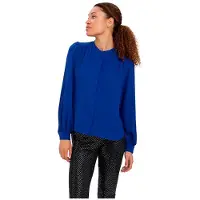 Vero Moda Brilliant Long Sleeve Shirt Bleu M Femme