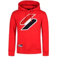 Superdry Code Logo Che Hoodie Rouge S Homme