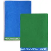 Benetton 90x160 Cm Towel 2 Units Vert