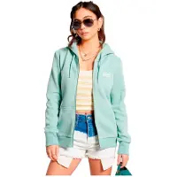 Superdry Orange Label Classic Full Zip Sweatshirt Gris 2XS Femme