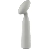 Nude Glass Luna - mini wand vibromasseur rechargeable - gris