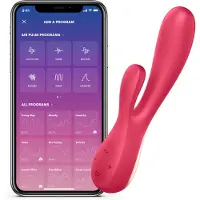 Satisfyer Mono Flex - Vibromasseur contrôlé par application (rouge)