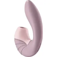 Satisfyer SUPERNOVA DOUBLE AIR PULSE vibromasseur muni d’un stimulateur clitoridien Old rose 14,5 cm
