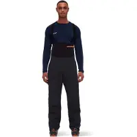 Mammut - Salopette freeride imperméable et résistant - Haldigrat HS Bib Pants Men Black pour Homme en Softshell - Taille XS - Noir